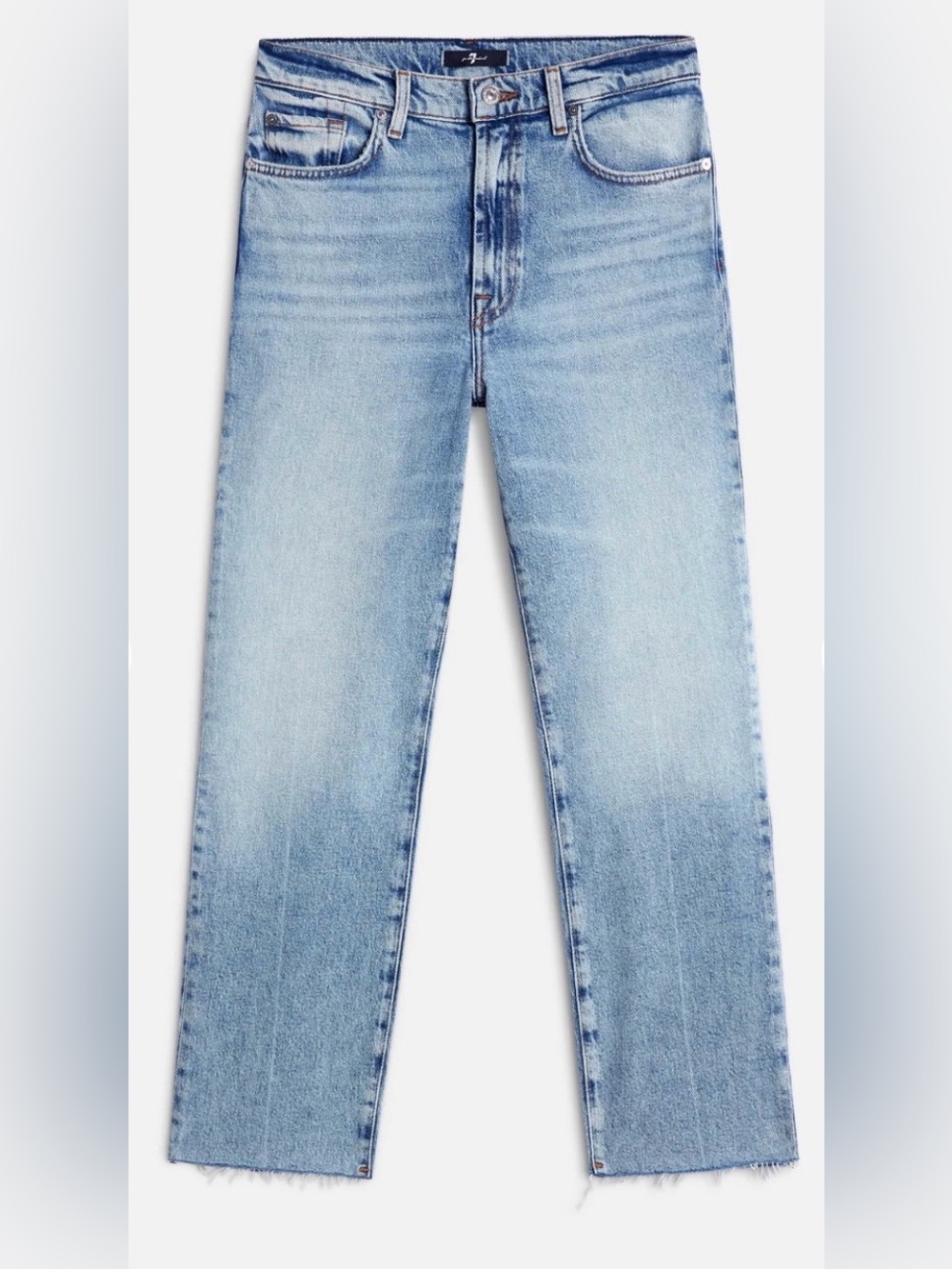 7 For All Mankind Light Blue Straight Jeans NWT